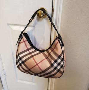 Burberry Supernova check Hobo shoulder bag auth